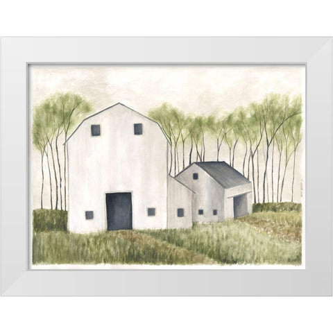 White Barn III White Modern Wood Framed Art Print by Shamp, Cindy