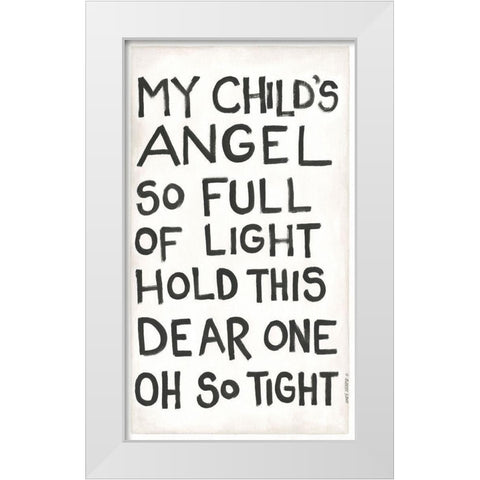 My Childs Angel White Modern Wood Framed Art Print by Shamp, Cindy