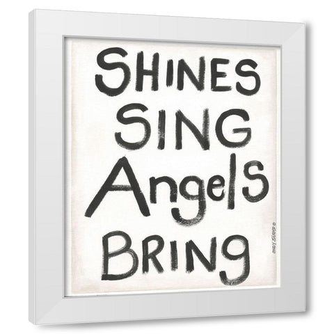 The Sun Shines II White Modern Wood Framed Art Print by Shamp, Cindy