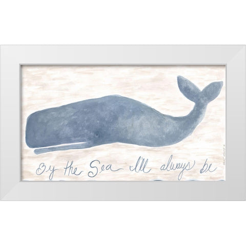 Always Be White Modern Wood Framed Art Print by Shamp, Cindy