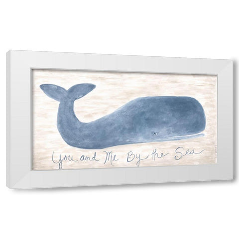 By the Sea White Modern Wood Framed Art Print by Shamp, Cindy