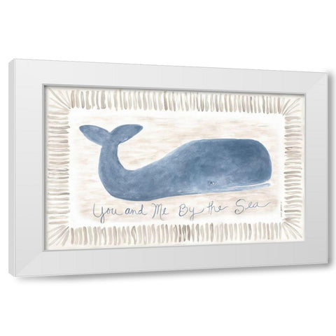 By the Sea White Modern Wood Framed Art Print by Shamp, Cindy
