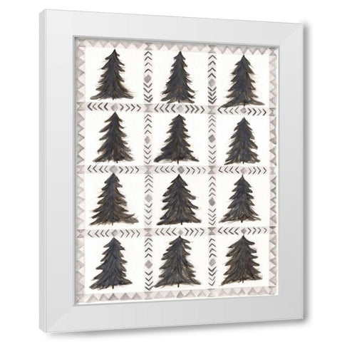 Tree Background White Modern Wood Framed Art Print by Shamp, Cindy