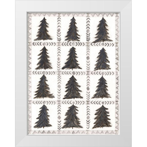 Tree Background White Modern Wood Framed Art Print by Shamp, Cindy