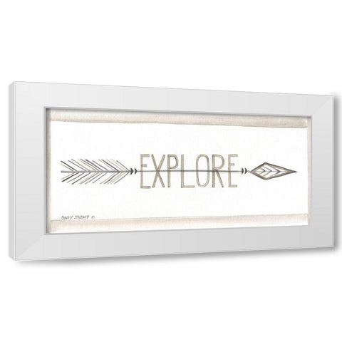 Explore White Modern Wood Framed Art Print by Shamp, Cindy