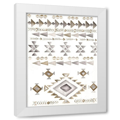 Winter Lodge Bkgnd White Modern Wood Framed Art Print by Shamp, Cindy