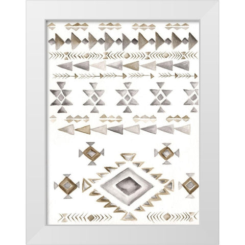 Winter Lodge Bkgnd White Modern Wood Framed Art Print by Shamp, Cindy