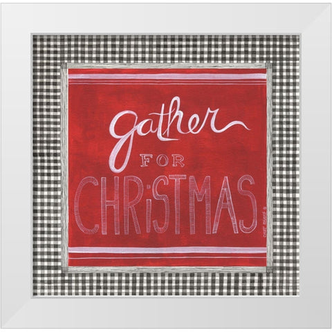 Gather White Modern Wood Framed Art Print by Shamp, Cindy