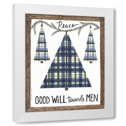 Good Will White Modern Wood Framed Art Print by Shamp, Cindy