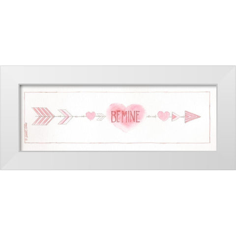 Be Mine White Modern Wood Framed Art Print by Shamp, Cindy