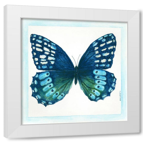 Butterfly I White Modern Wood Framed Art Print by Shamp, Cindy