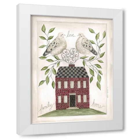 Love-Family-Love White Modern Wood Framed Art Print by Shamp, Cindy