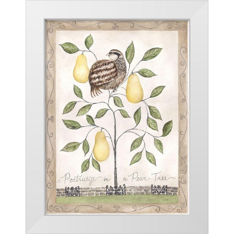 Pear Tree White Modern Wood Framed Art Print by Shamp, Cindy