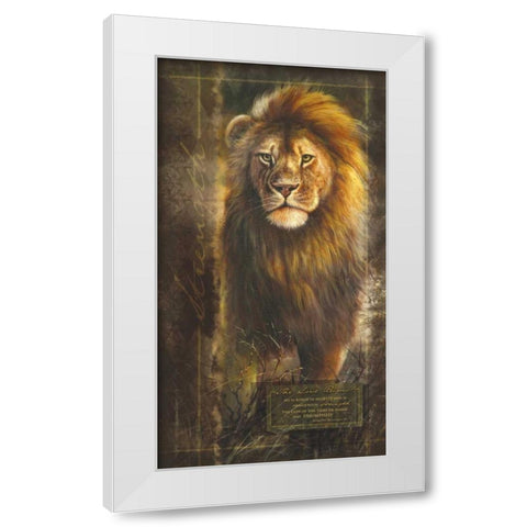 Lord Reigns White Modern Wood Framed Art Print by Carpentree
