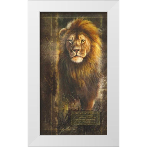 Lord Reigns White Modern Wood Framed Art Print by Carpentree