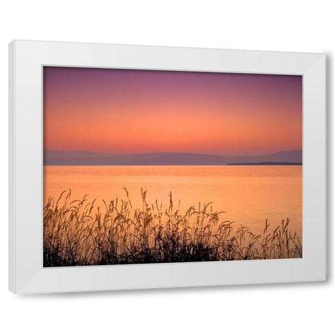 Golden Hour White Modern Wood Framed Art Print by Frates, Dennis