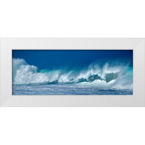 Wavering White Modern Wood Framed Art Print by Frates, Dennis
