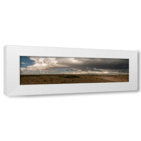 Cloudy Landscape White Modern Wood Framed Art Print by Frates, Dennis