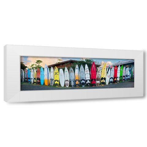 Board Meeting White Modern Wood Framed Art Print by Frates, Dennis