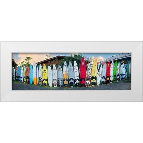 Board Meeting White Modern Wood Framed Art Print by Frates, Dennis