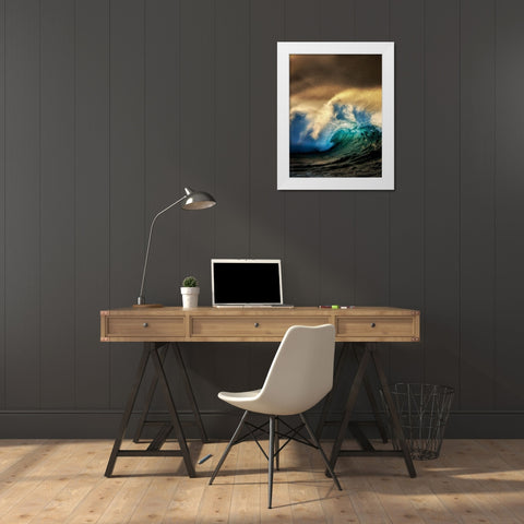 Crest II White Modern Wood Framed Art Print by Frates, Dennis