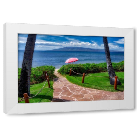 Pathway White Modern Wood Framed Art Print by Frates, Dennis