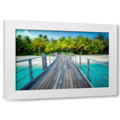 Path to Calm White Modern Wood Framed Art Print by Frates, Dennis