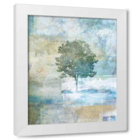 Tree Abstract I White Modern Wood Framed Art Print by JMB Designs