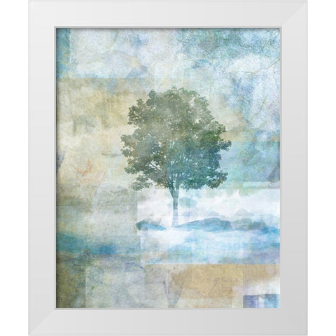 Tree Abstract I White Modern Wood Framed Art Print by JMB Designs