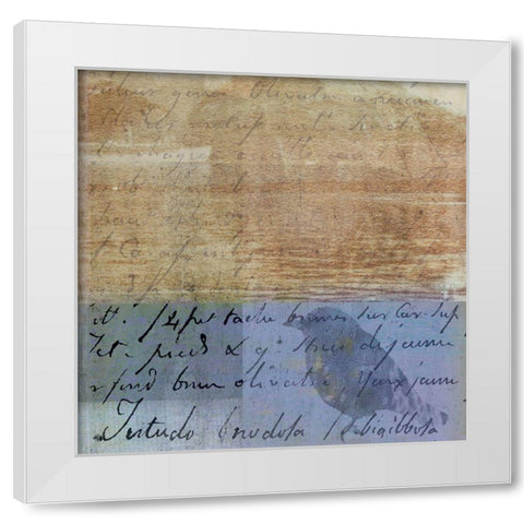 Botanical Bird White Modern Wood Framed Art Print by JMB Designs