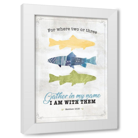 Im With Them White Modern Wood Framed Art Print by JMB Designs