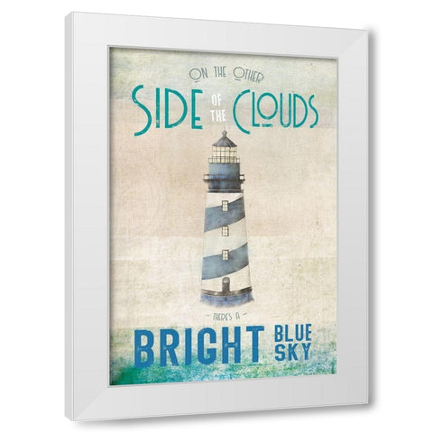 Other Side White Modern Wood Framed Art Print by JMB Designs