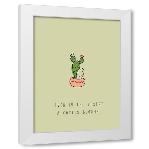 Ever in the Desert White Modern Wood Framed Art Print by JMB Designs