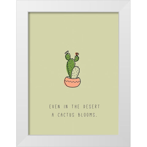 Ever in the Desert White Modern Wood Framed Art Print by JMB Designs