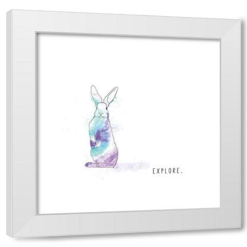 Explore White Modern Wood Framed Art Print by JMB Designs