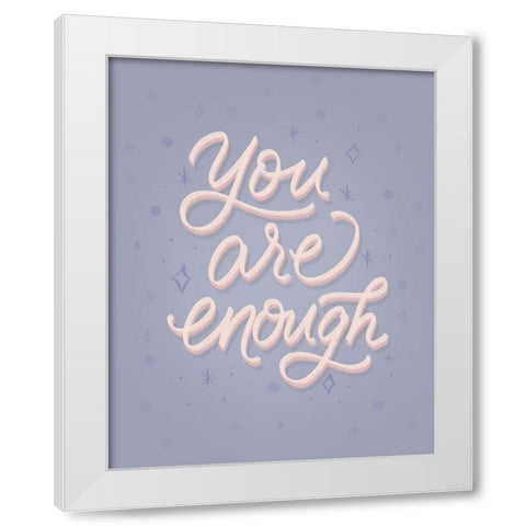 You Are White Modern Wood Framed Art Print by Batista, Dee