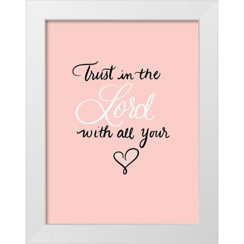 The Lord White Modern Wood Framed Art Print by Batista, Dee