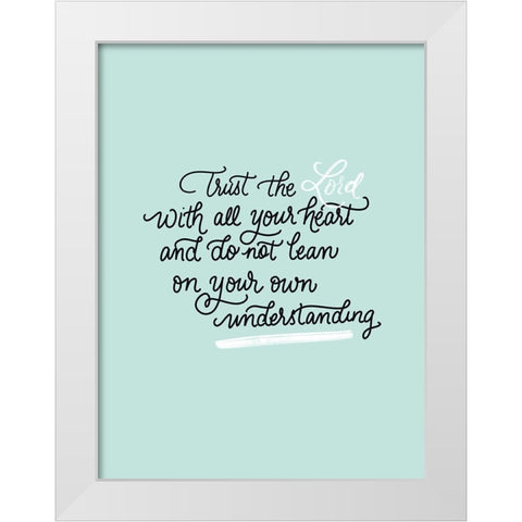 All Your Heart White Modern Wood Framed Art Print by Batista, Dee