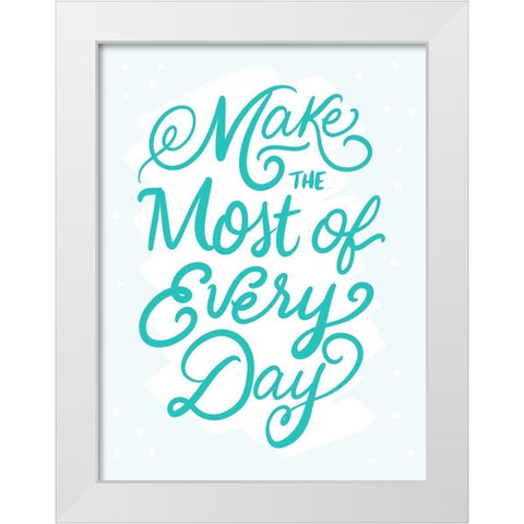 Make The White Modern Wood Framed Art Print by Batista, Dee