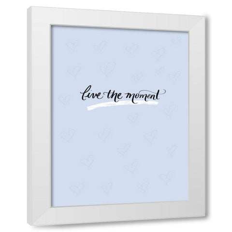 Live White Modern Wood Framed Art Print by Batista, Dee