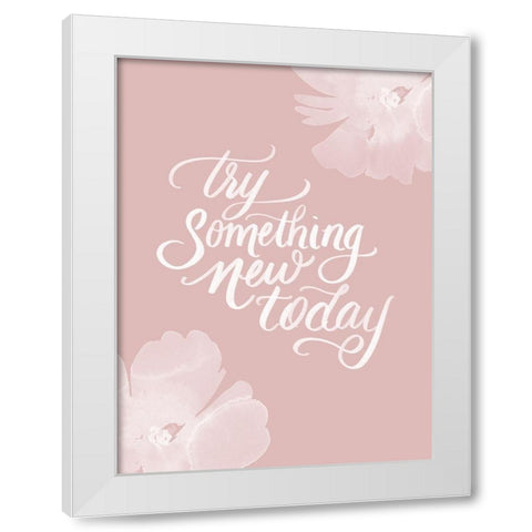 Try White Modern Wood Framed Art Print by Batista, Dee