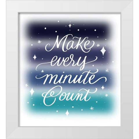 Make White Modern Wood Framed Art Print by Batista, Dee