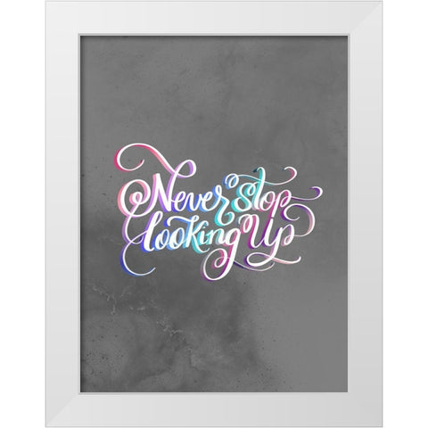 Never White Modern Wood Framed Art Print by Batista, Dee