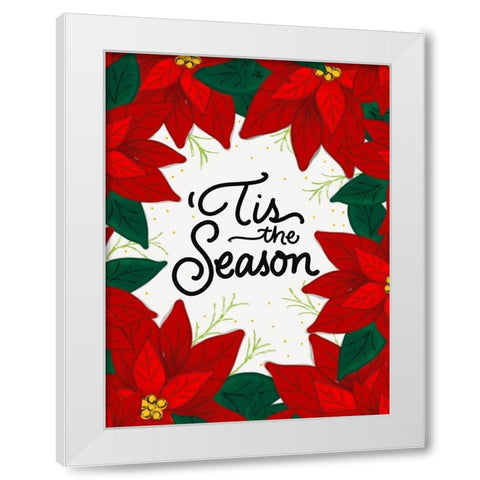 Tis the Season White Modern Wood Framed Art Print by Batista, Dee