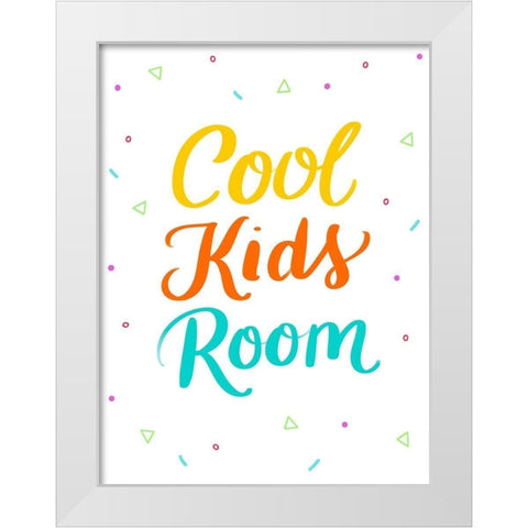 Cool White Modern Wood Framed Art Print by Batista, Dee