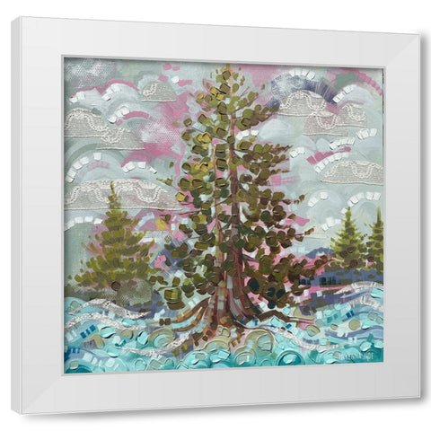 Mama Cedar White Modern Wood Framed Art Print by Ihde, McKenna