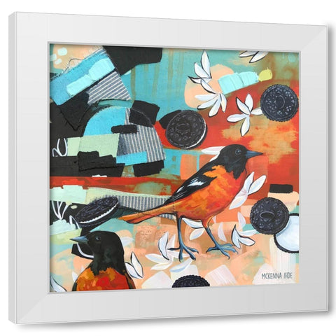 Homonym White Modern Wood Framed Art Print by Ihde, McKenna