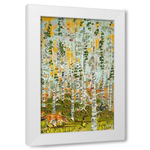 We Can See You White Modern Wood Framed Art Print by Ihde, McKenna