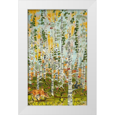 We Can See You White Modern Wood Framed Art Print by Ihde, McKenna
