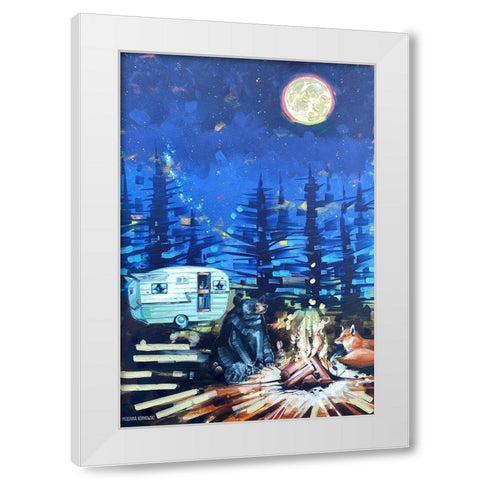 Critter Conference White Modern Wood Framed Art Print by Ihde, McKenna